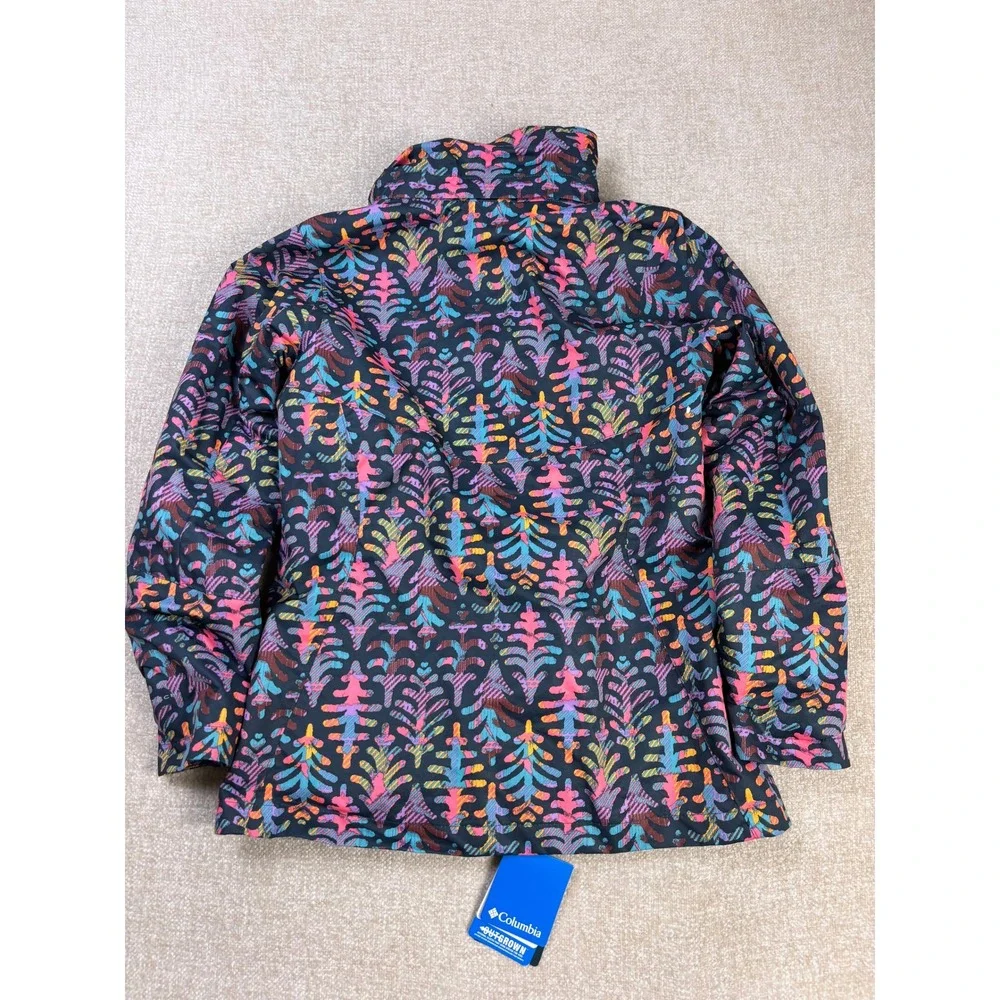 Columbia Girls Interchange Omni-Heat Jacket L 14/16 Multicolor Tree Print
